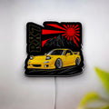 RX-7 FD3S Glow Light - JDM Car Enthusiast Night Lamp, Keisuke Takahashi Initial D Inspired LED Sign, Japanese Drift Culture Decor