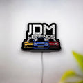 JDM Car Glow Light - Japanese Import Style LED Sign, Automotive Garage Decor, Tuner Culture Night Light for Car Enthusiasts