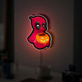 Deadpool Ghost Glow Light - Marvel Halloween Night Lamp, Funny Superhero Decor, Cute Spooky LED Sign for Comic Fans