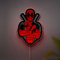 Deadpool Glow Light - Marvel Character LED Sign, Funny Superhero Night Lamp, Comic Book Wall Decor for Fans