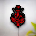Deadpool Glow Light - Marvel Character LED Sign, Funny Superhero Night Lamp, Comic Book Wall Decor for Fans