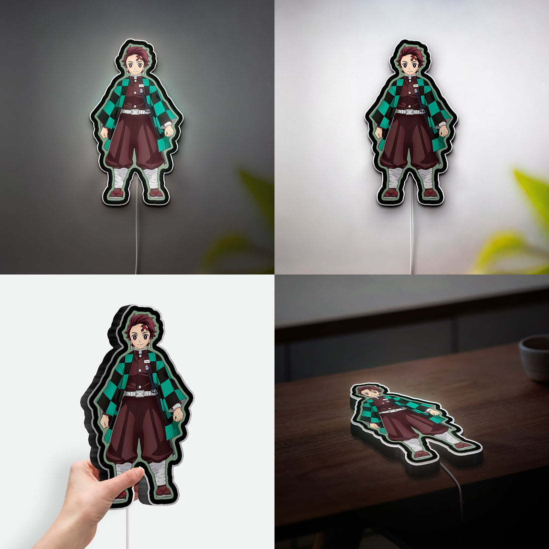 Tanjiro Kamado Glow Lamp - Demon Slayer Night Light, Anime Character LED Decor, Kimetsu no Yaiba Themed Gift for Fans