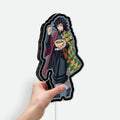 Giyu Tomioka Glow Light - Demon Slayer Night Lamp, Anime Character LED Sign, Kimetsu no Yaiba Themed Decor for Fans