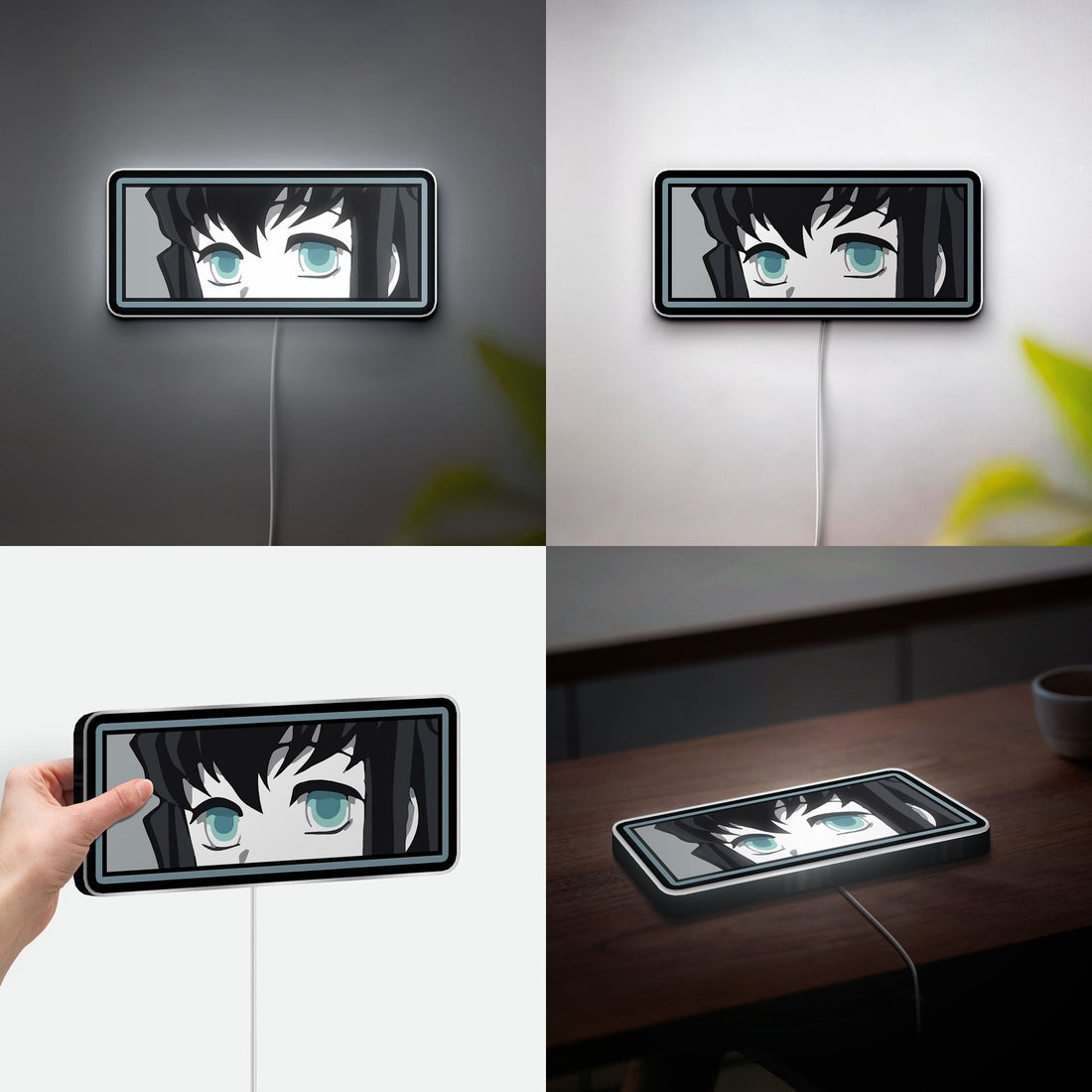 Muichiro Tokito Glow Lamp - Demon Slayer Inspired Night Light, Anime Character LED Decor, Japanese Style Collectible for Fans