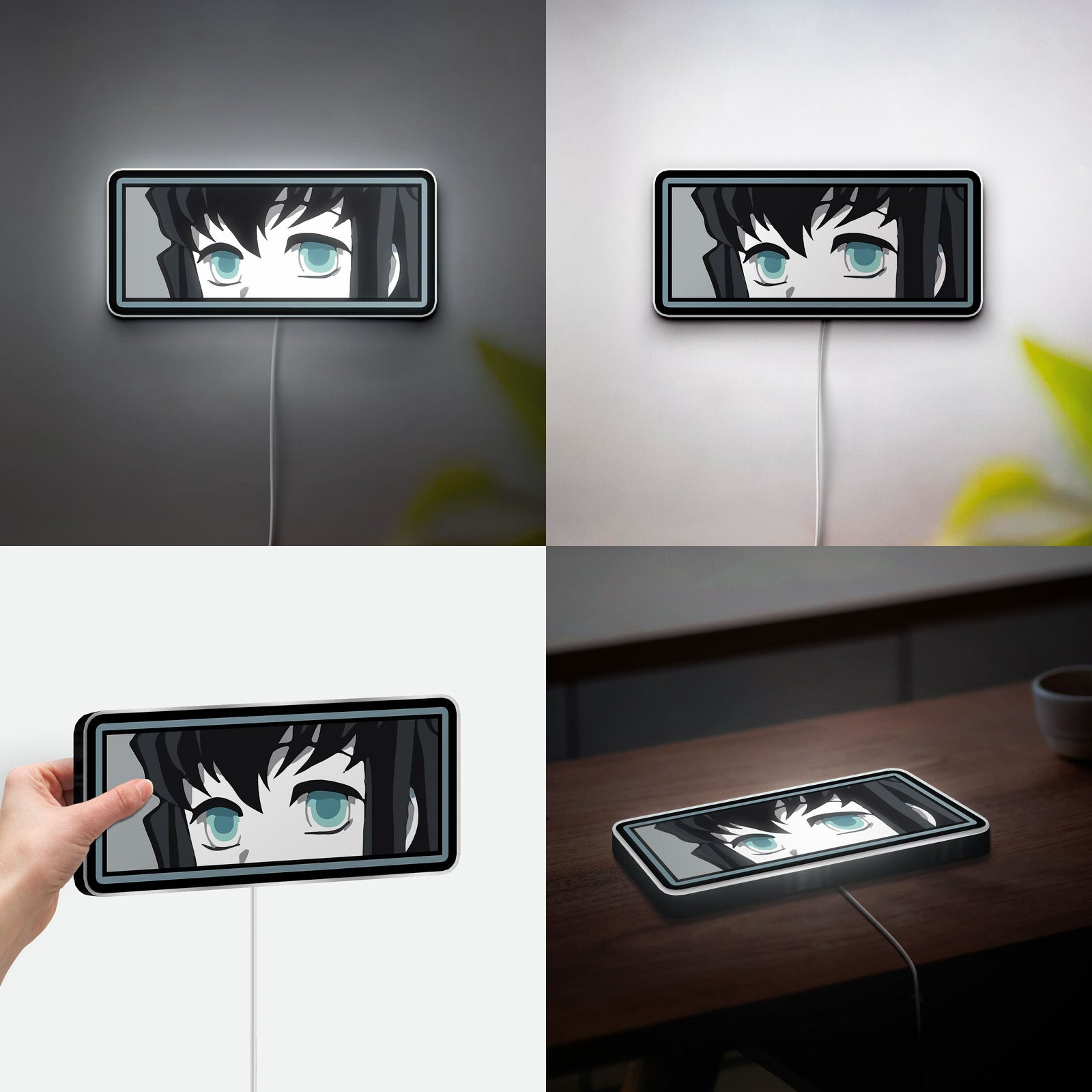 Muichiro Tokito Glow Lamp - Demon Slayer Inspired Night Light, Anime Character LED Decor, Japanese Style Collectible for Fans