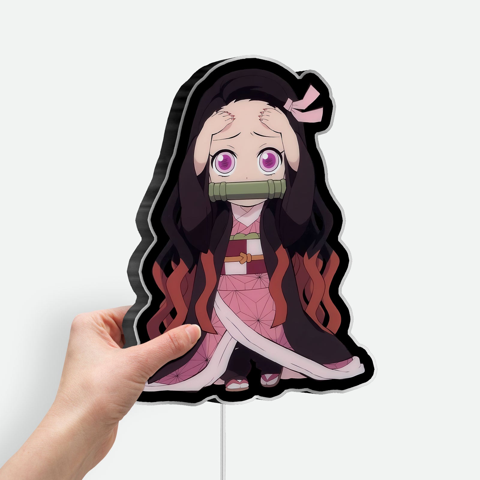 Demon Slayer Glow Lamp - Anime Night Light with Hashira Design, Japanese Manga Inspired LED Decor for Fans, Unique Otaku Gift