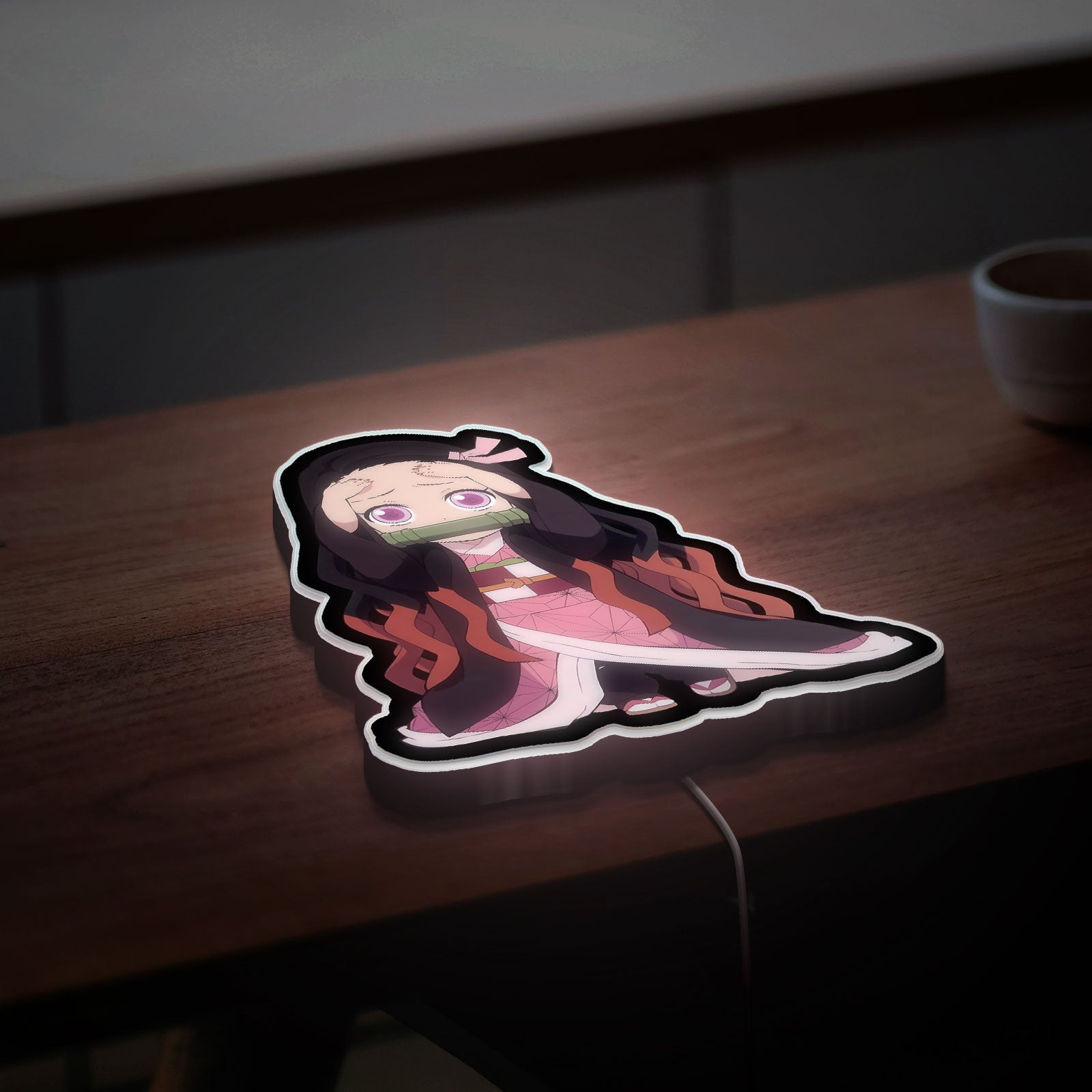 Demon Slayer Glow Lamp - Anime Night Light with Hashira Design, Japanese Manga Inspired LED Decor for Fans, Unique Otaku Gift