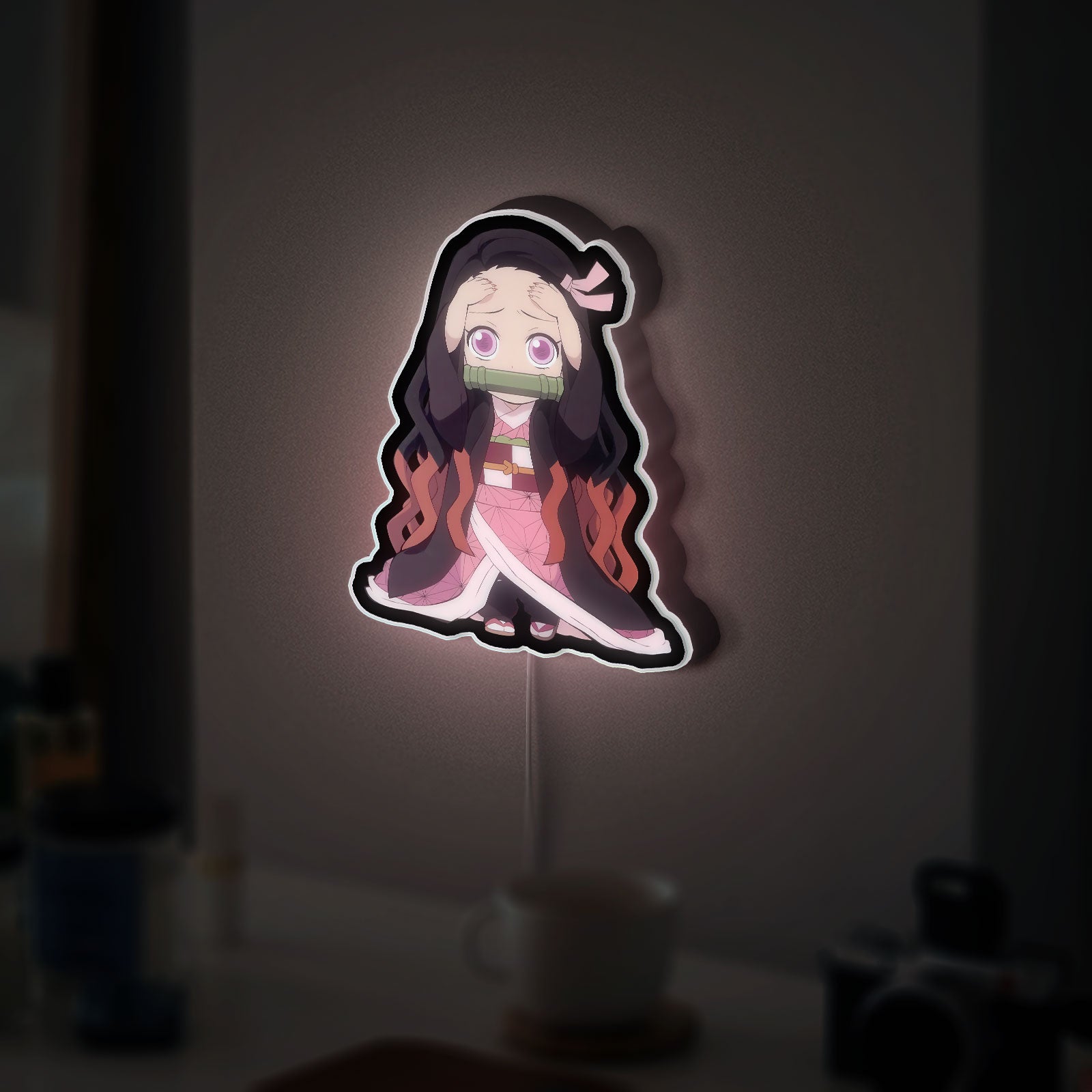 Demon Slayer Glow Lamp - Anime Night Light with Hashira Design, Japanese Manga Inspired LED Decor for Fans, Unique Otaku Gift