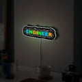 Engineer Glow Lamp - Gear Shaped Night Light, Industrial Decor for Engineering Students, Unique Desk Lamp for Tech Enthusiasts
