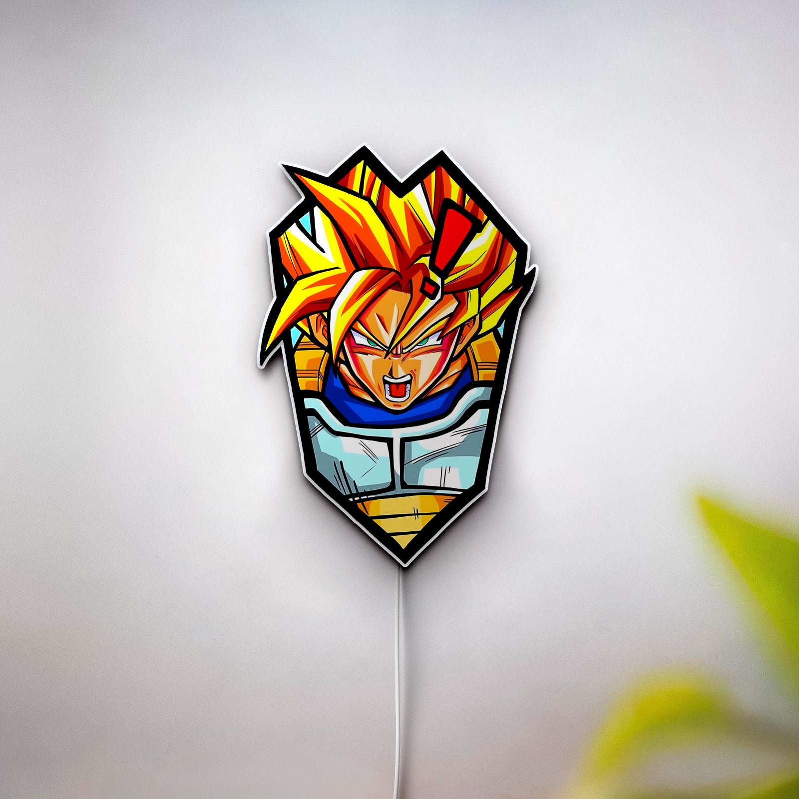 Goku Super Saiyan Glow Lamp - Dragon Ball Z LED Night Light, Anime Gaming Room Decor, DBZ Collectible for Fans