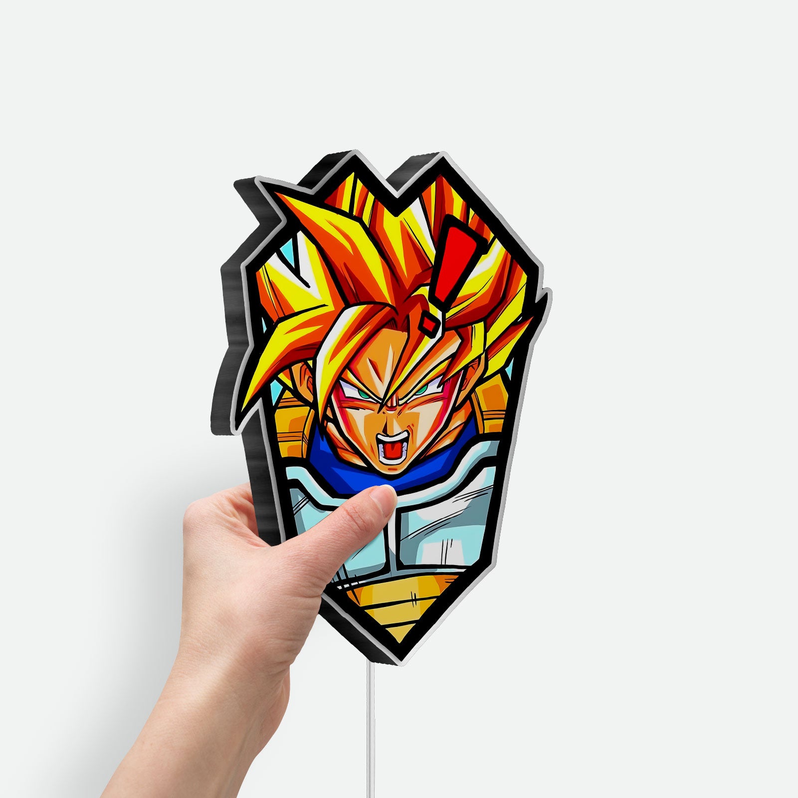 Goku Super Saiyan Glow Lamp - Dragon Ball Z LED Night Light, Anime Gaming Room Decor, DBZ Collectible for Fans