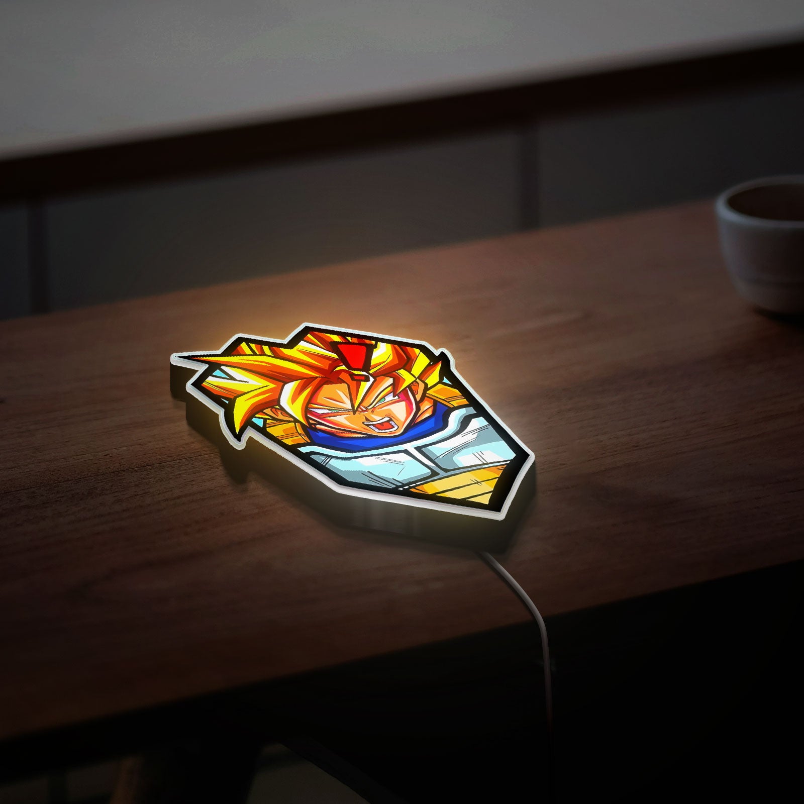 Goku Super Saiyan Glow Lamp - Dragon Ball Z LED Night Light, Anime Gaming Room Decor, DBZ Collectible for Fans