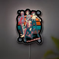Gorillaz Glow Light - 2D Murdoc Noodle Russell Band LED Sign, Jamie Hewlett Art Inspired Night Lamp, Music Fan Room Decor