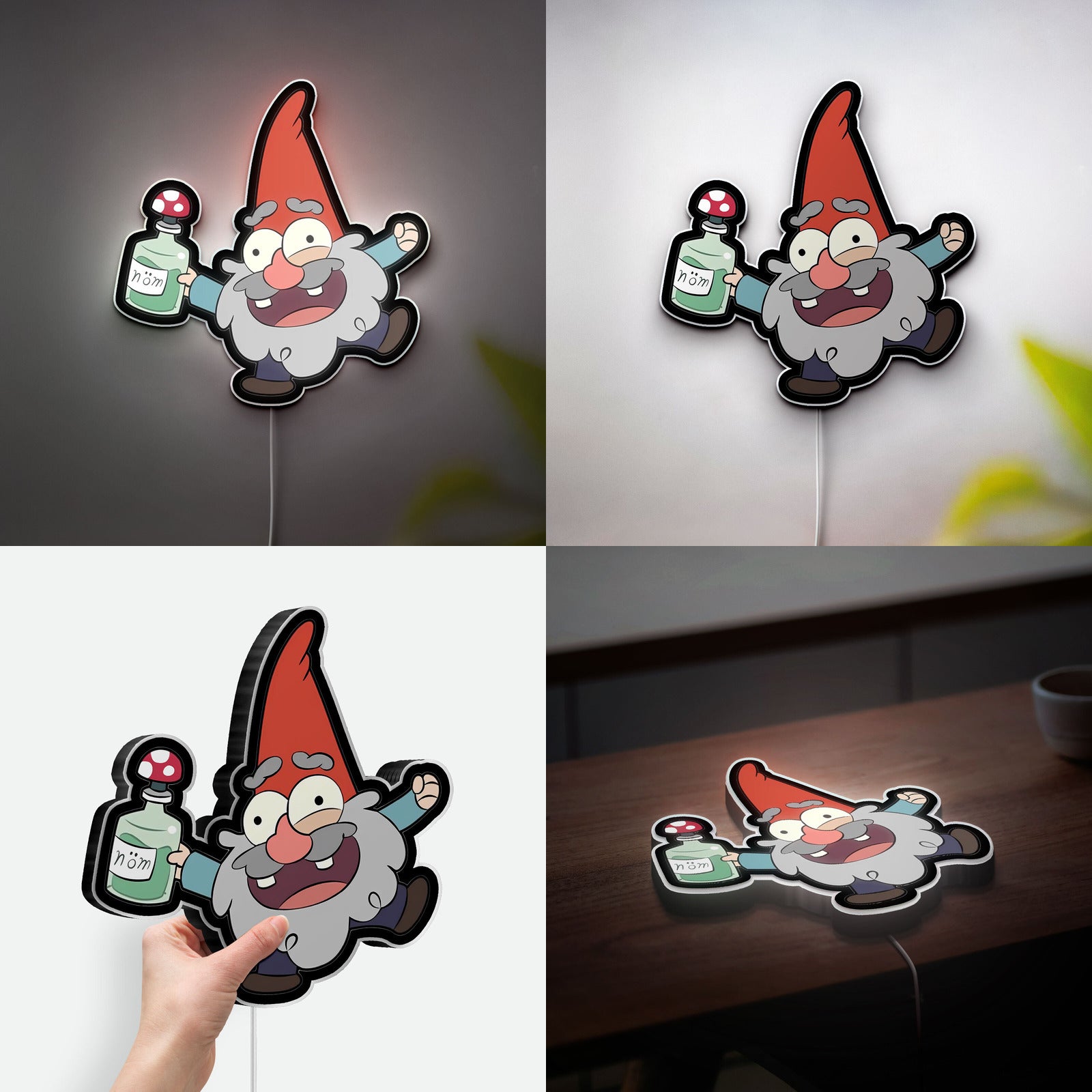 Shmebulock Glow Light - Gravity Falls Character Night Lamp, Animated Show Collectible, Whimsical LED Decor for Disney XD Fans