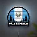 Guatemala Flag Glow Light - Patriotic Night Lamp with National Emblem, Central American Decor, Cultural Gift for Guatemalan Pride