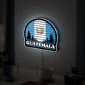 Guatemala Flag Glow Light - Patriotic Night Lamp with National Emblem, Central American Decor, Cultural Gift for Guatemalan Pride