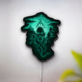 Dark Mark Glow Light - Harry Potter Inspired Night Lamp, Deathly Hallows Decor, Slytherin House LED Sign for Wizarding World Fans