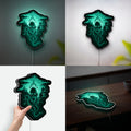 Dark Mark Glow Light - Harry Potter Inspired Night Lamp, Deathly Hallows Decor, Slytherin House LED Sign for Wizarding World Fans