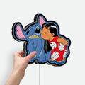 Stitch Glow Lamp - Disney Lilo & Stitch Night Light, Ohana Themed Nursery Decor, Cute Alien Character LED Sign for Kids Bedroom