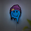 Melting Smiley Face Glow Light - Psychedelic Night Lamp, Trippy Room Decor, 90s Retro LED Sign for Rave & Bedroom