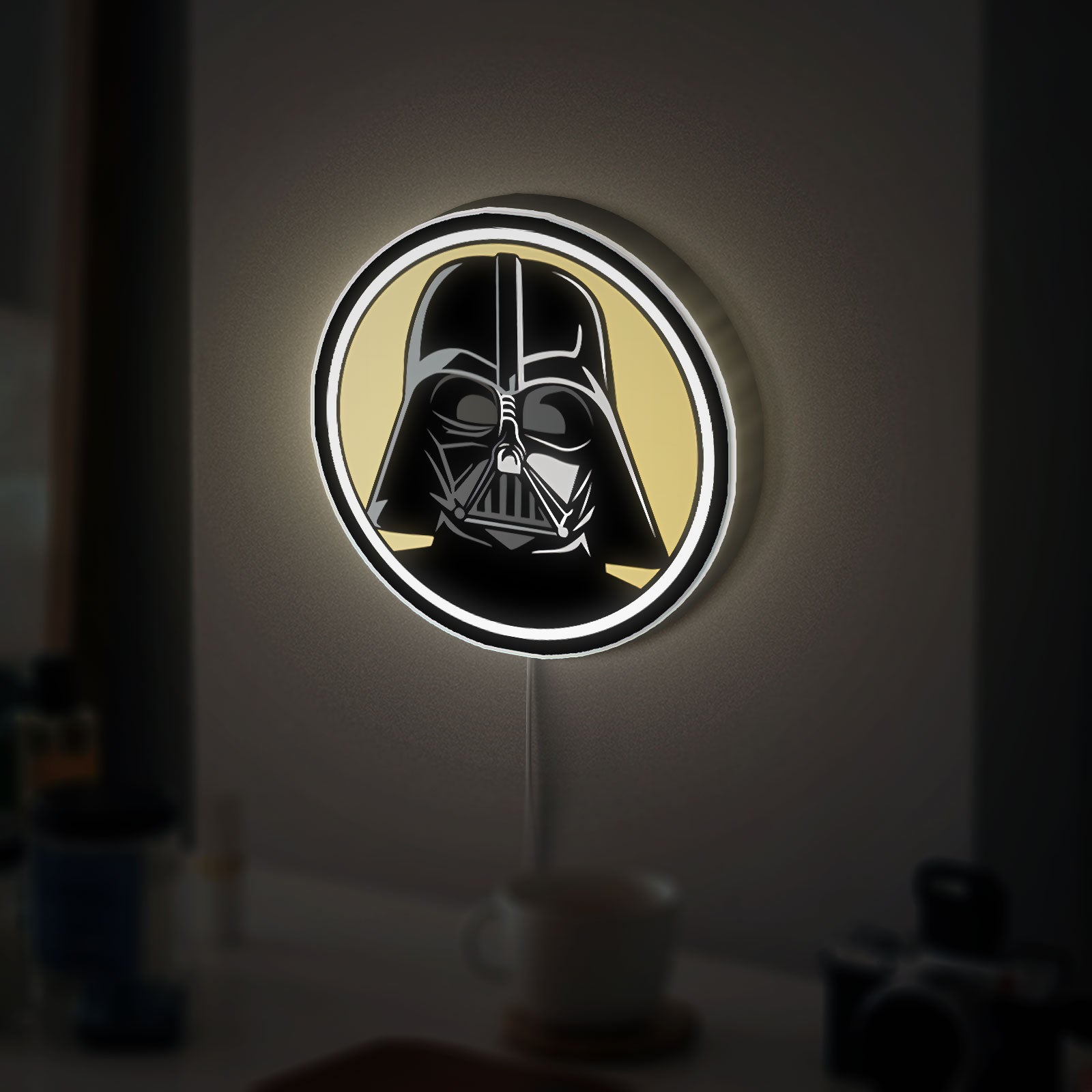 Darth Vader Glow Light - Star Wars Themed Night Lamp, Galactic Empire LED Decor, Sith Lord Collectible for Fans