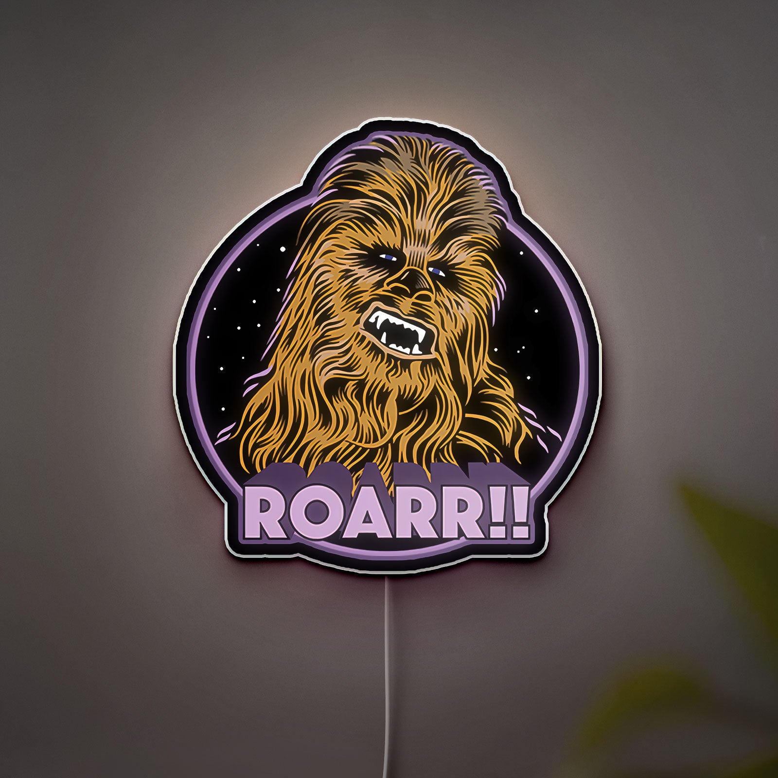 Chewbacca Glow Lamp - Star Wars Themed Night Light, Wookiee Character LED Decor