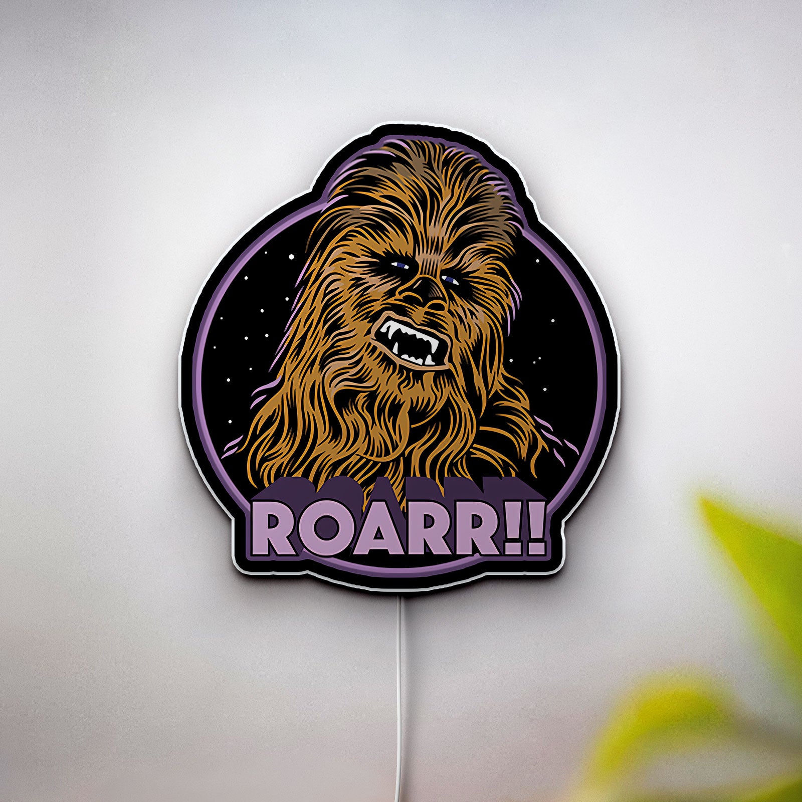 Chewbacca Glow Lamp - Star Wars Themed Night Light, Wookiee Character LED Decor