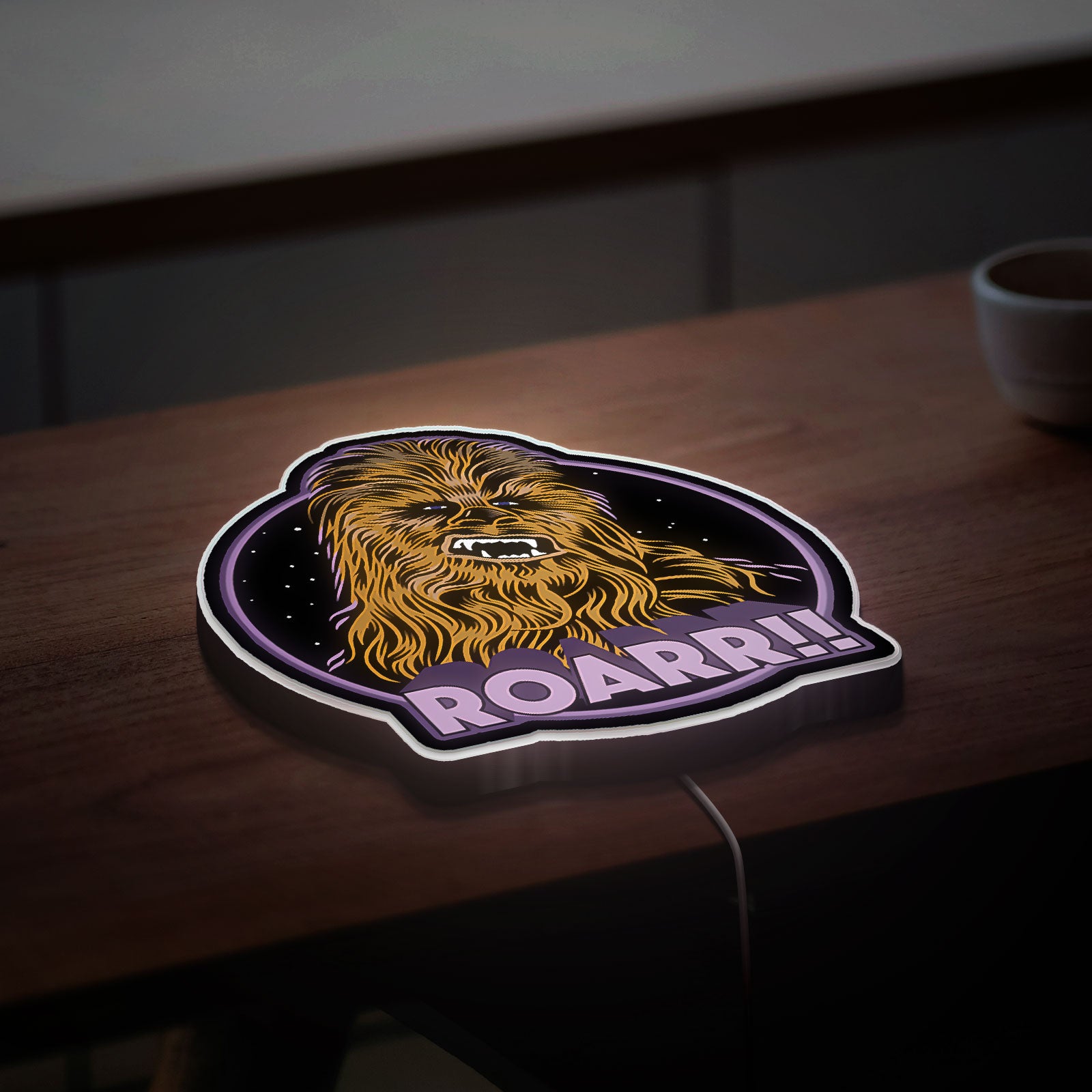 Chewbacca Glow Lamp - Star Wars Themed Night Light, Wookiee Character LED Decor