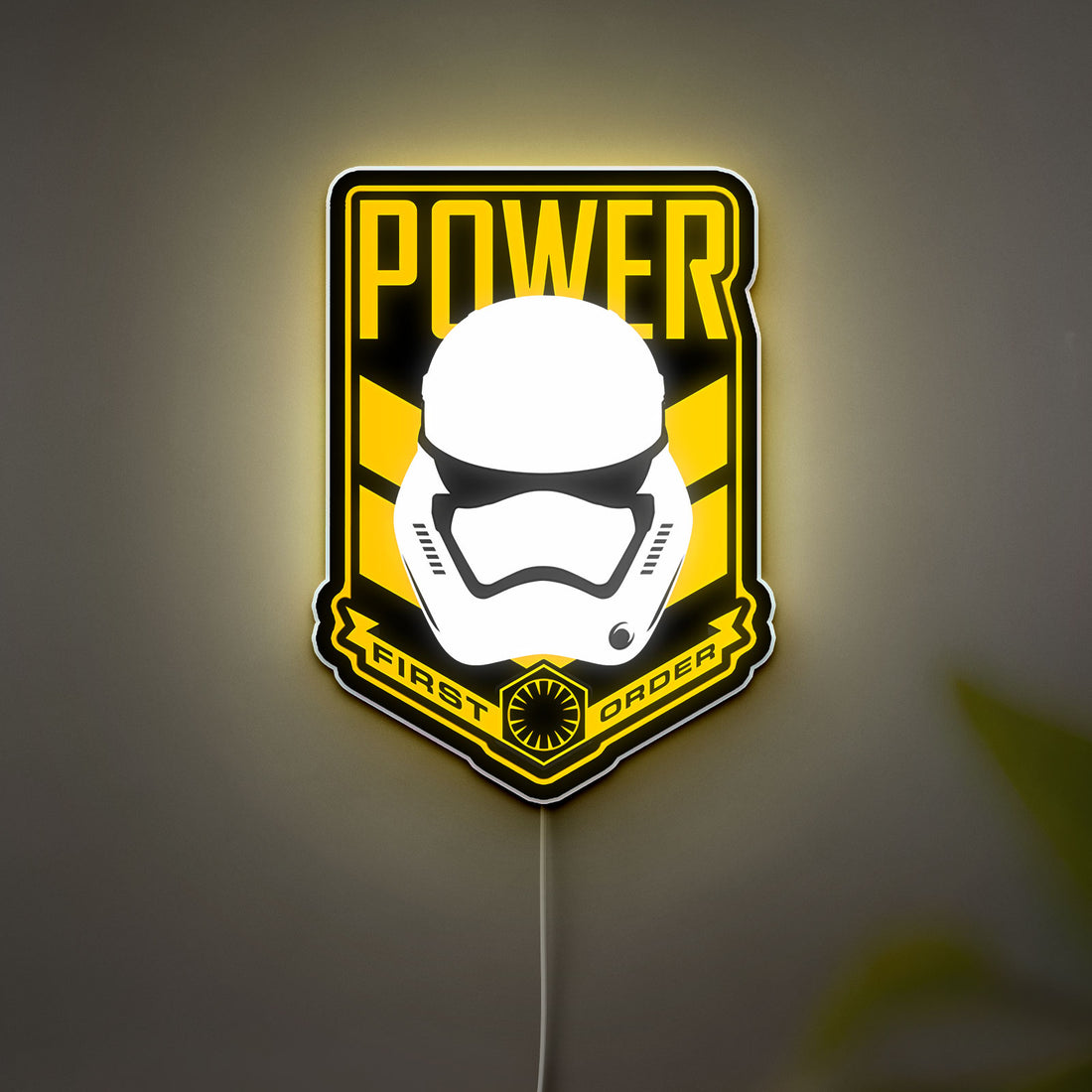 First Order Stormtrooper Glow Light - Star Wars The Force Awakens Collectible, Disney-Inspired LED Night Lamp for Fans