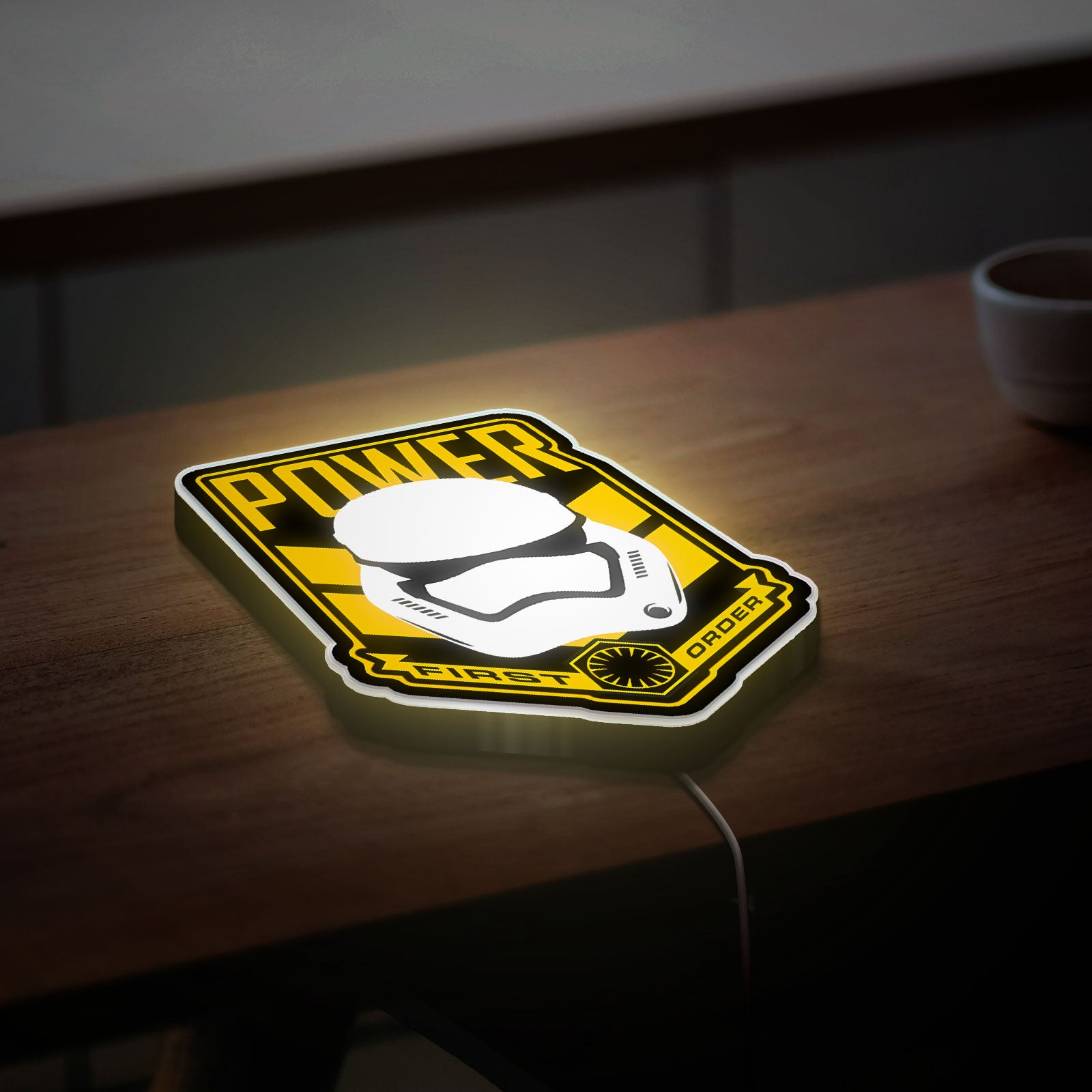 First Order Stormtrooper Glow Light - Star Wars The Force Awakens Collectible, Disney-Inspired LED Night Lamp for Fans