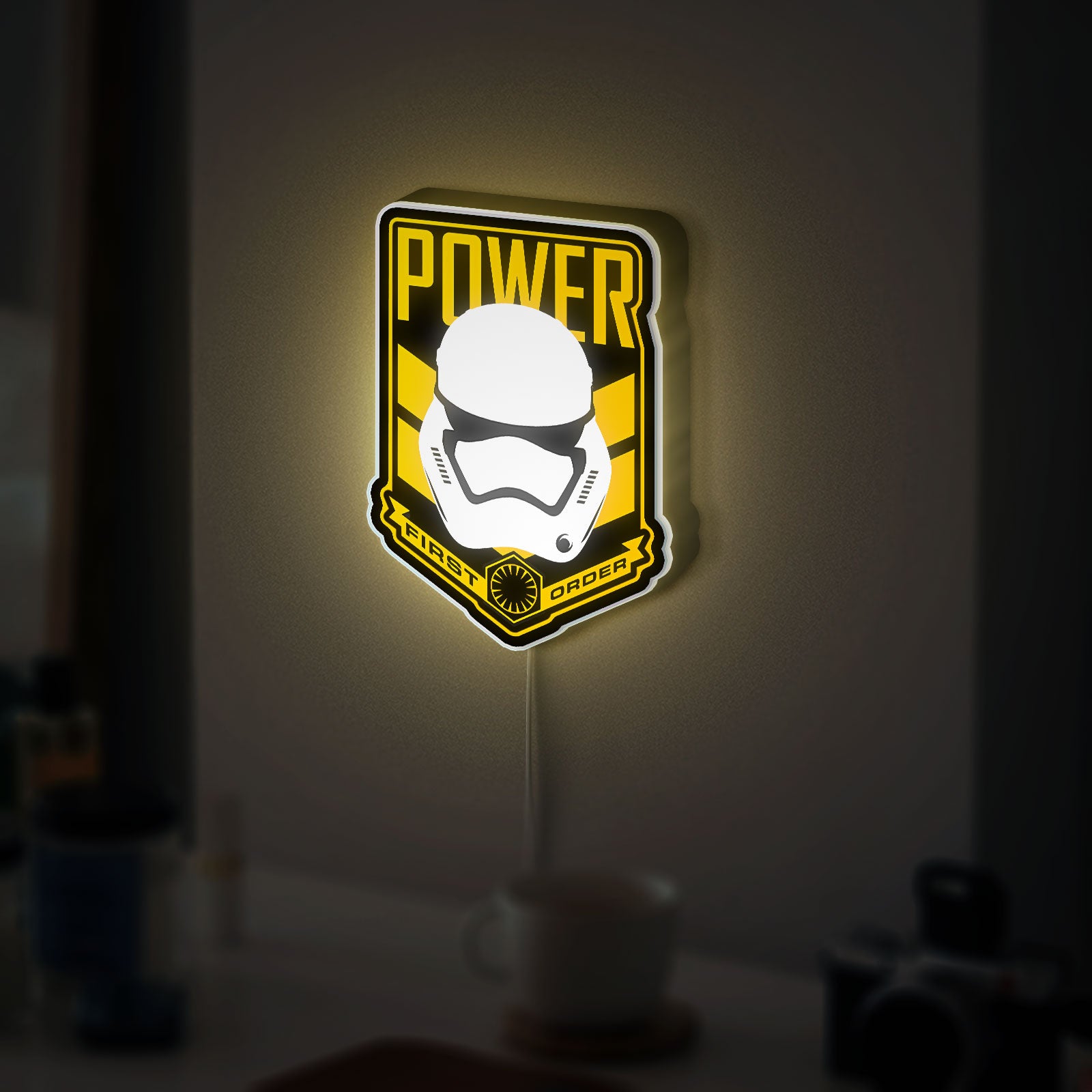 First Order Stormtrooper Glow Light - Star Wars The Force Awakens Collectible, Disney-Inspired LED Night Lamp for Fans