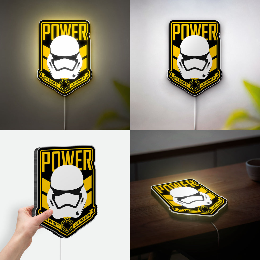First Order Stormtrooper Glow Light - Star Wars The Force Awakens Collectible, Disney-Inspired LED Night Lamp for Fans
