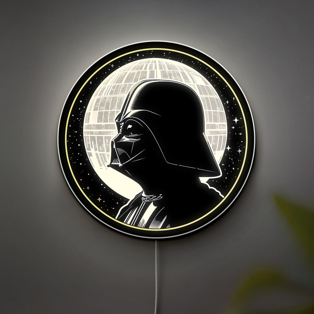Darth Vader Glow Lamp - Star Wars Themed Night Light, Death Star Inspired LED Decor, Sith Lord Collectible for Sci-Fi Fans