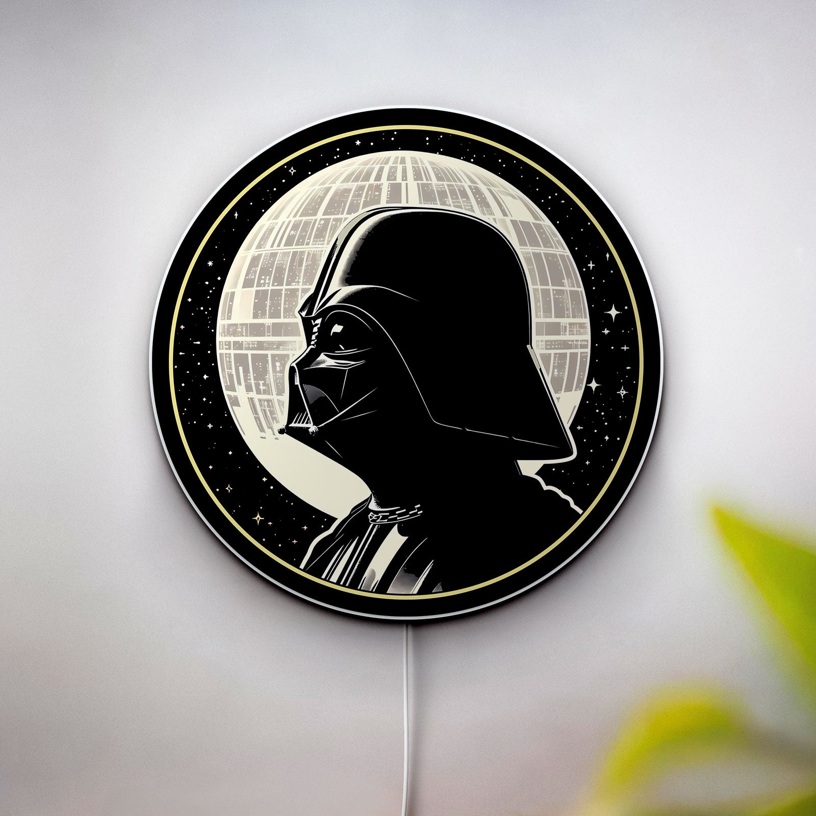 Darth Vader Glow Lamp - Star Wars Themed Night Light, Death Star Inspired LED Decor, Sith Lord Collectible for Sci-Fi Fans