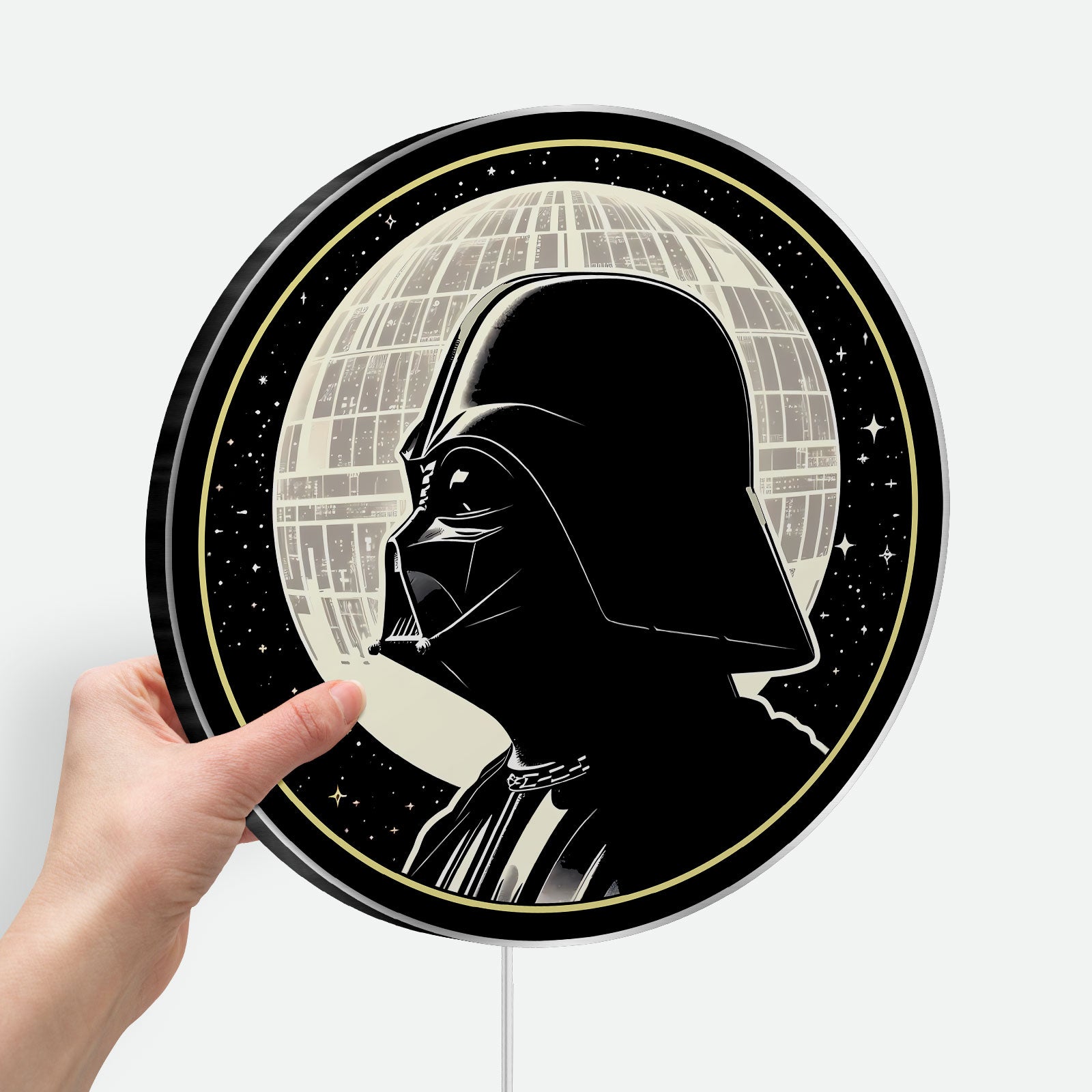 Darth Vader Glow Lamp - Star Wars Themed Night Light, Death Star Inspired LED Decor, Sith Lord Collectible for Sci-Fi Fans