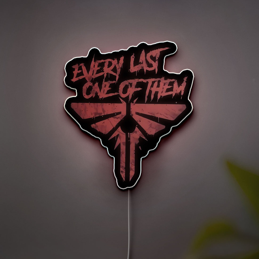The Last of Us Glow Light - Post-Apocalyptic Night Lamp, Video Game Inspired Decor, Clicker Zombie LED Sign for Gamers