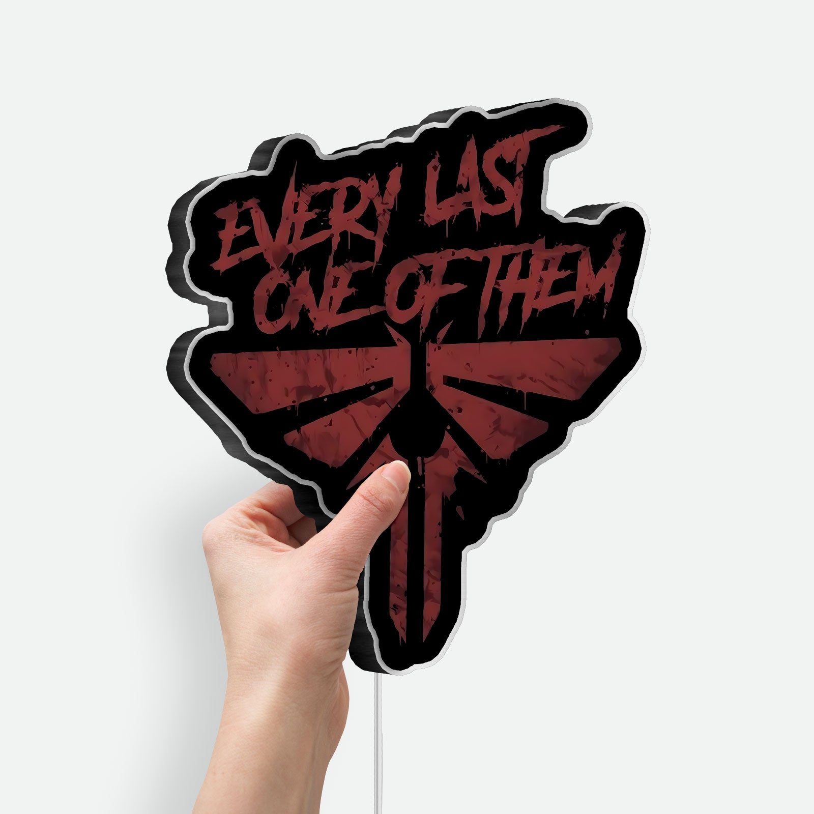 The Last of Us Glow Light - Post-Apocalyptic Night Lamp, Video Game Inspired Decor, Clicker Zombie LED Sign for Gamers