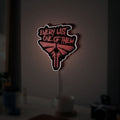 The Last of Us Glow Light - Post-Apocalyptic Night Lamp, Video Game Inspired Decor, Clicker Zombie LED Sign for Gamers