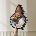 Unlit Final Fantasy IX Vivi Ornitier LED lightbox held by hand to show size and details
