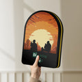 Unlit Breaking Bad Heisenberg Walter White LED lightbox held by hand to show size and details