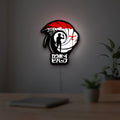 Cowboy Bebop Spike Spiegel Anime LED lightbox hanging on a room wall with soft white light