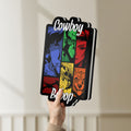 Unlit Cowboy Bebop Spike Spiegel Anime LED lightbox held by hand to show size and details