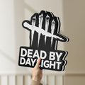 Unlit Dead by Daylight DbD Horror LED lightbox held by hand to show size and details
