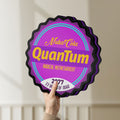 Unlit Fallout Nuka Cola Quantum RPG LED lightbox held by hand to show size and details