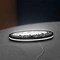 Lord of the Rings One Ring Fantasy LED lightbox lying flat on a desk with white glow