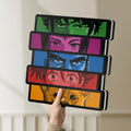 Unlit Cowboy Bebop Spike Spiegel Anime LED lightbox held by hand to show size and details