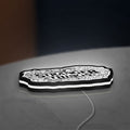 Stranger Things Logo The Upside Down LED lightbox lying flat on a desk with white glow