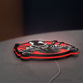 Alien Xenomorph Sci-Fi Horror Movie LED lightbox lying flat on a desk with red glow