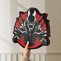 Unlit Alien Xenomorph Sci-Fi Horror Movie LED lightbox held by hand to show size and details
