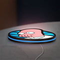 Futurama Doctor Zoidberg Comedy LED lightbox lying flat on a desk with blue glow